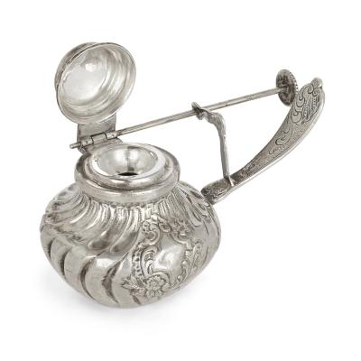 20th century Spanish silver Rococo style tea and coffee service