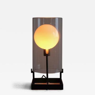 20th century glass and bronze lamp Italy