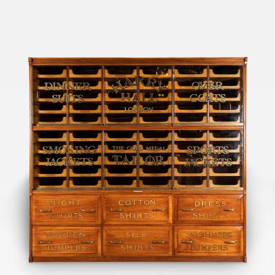 20thC English Mahogany Sixty Six Drawers Haberdashery c 1920