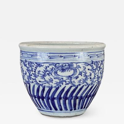 2182 Chinese Blue and White Porcelain Pot