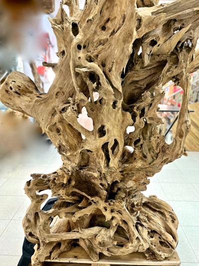 21st Century Gigantic Organic Modern Teak Root Stand Up Bar IDN 2023