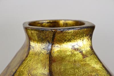 21st Century Gilt Contemporary Floor Vase Organic Modern Style New Italy