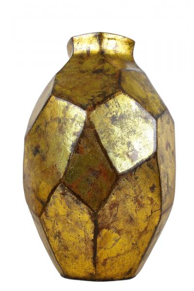 21st Century Gilt Contemporary Floor Vase Organic Modern Style New Italy