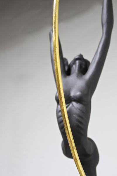 21st Century Metal Sculpture Dance Of The Elements Art Deco Style AT 2020