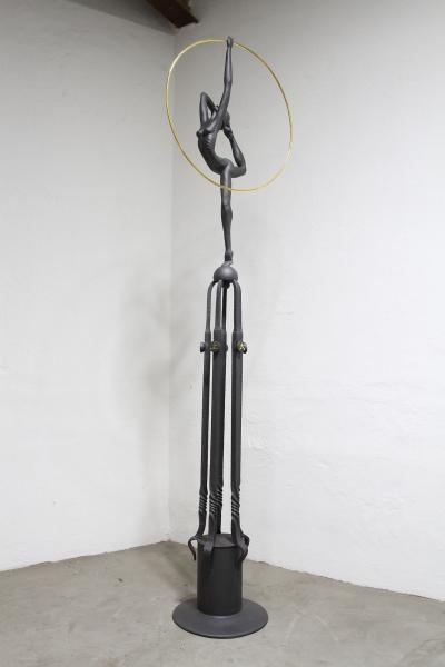 21st Century Metal Sculpture Dance Of The Elements Art Deco Style AT 2020