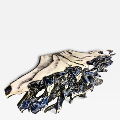 21st Century Teak Root Console Table Modern Organic Handpainted IDN 2025