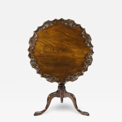 2267 18th Century Georgian Mahogany Piecrust Tilt Top Table