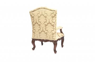 2410 Pair Of Carved Mahogany Armchairs