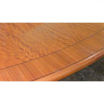 24ft Mid Century Large Burled Conference Table