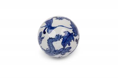 25 Vintage Chinese Style Blue and White Ceramic Decorative Balls