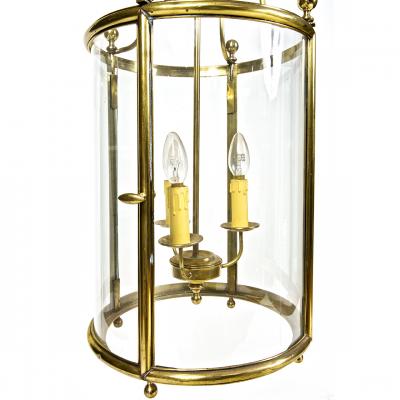 2512 19th Century Georgian Style Brass Cylindrical Lantern