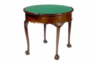 2550 19th Century Demilune Tea Table