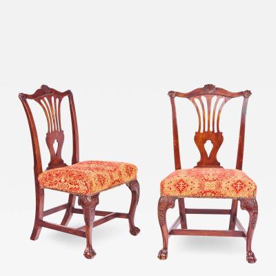 2631 Set of 4 18th Century Irish Georgian Mahogany Side Chairs 