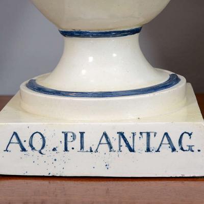 2652 Pair of 18th Century English Georgian Creamware Ewers