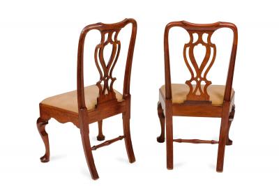 2768 Pair of 18th Century Georgian Mahogany Side Chairs