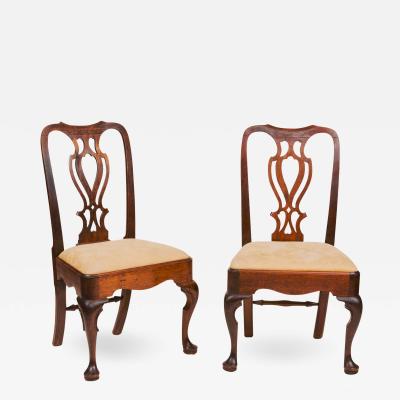 2768 Pair of 18th Century Georgian Mahogany Side Chairs
