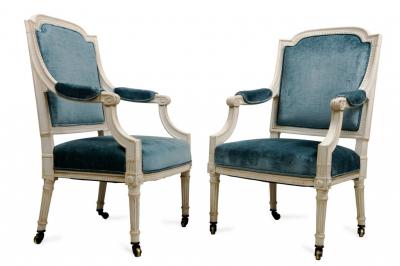 2793 Pair of Louis XVI Style Armchairs