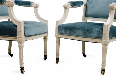 2793 Pair of Louis XVI Style Armchairs