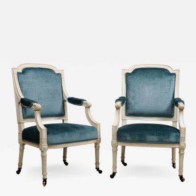 2793 Pair of Louis XVI Style Armchairs