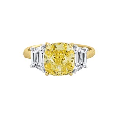 3 CARAT CUSHION CUT DIAMOND GIA RING