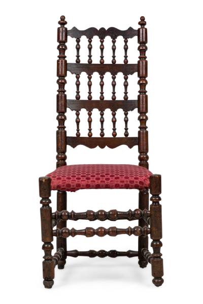 3 English Renaissance Walnut Side Chairs