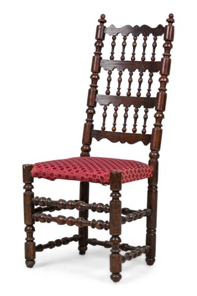 3 English Renaissance Walnut Side Chairs