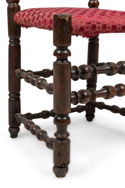 3 English Renaissance Walnut Side Chairs