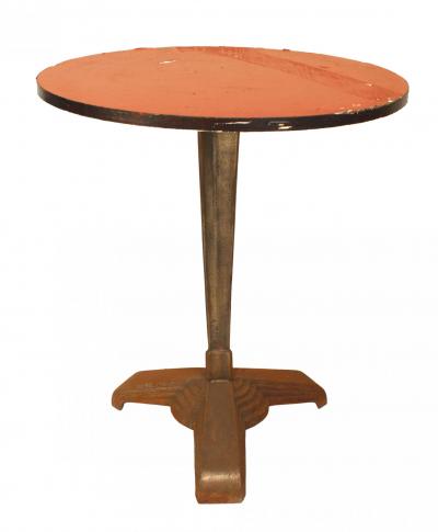 3 Outdoor Art Deco Style Chrome Caf Table
