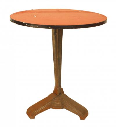 3 Outdoor Art Deco Style Chrome Caf Table