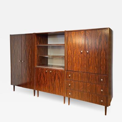 3 PIECE FAUX ROSEWOOD STORAGE UNIT