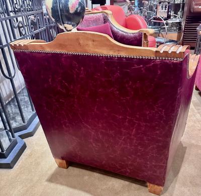 3 Piece French Art Deco Sofa Suite Carved Wood Frames Very Rare Design