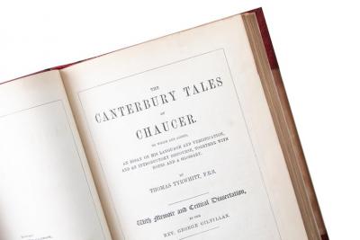 3 Volumes Geoffrey Chaucer The Canterbury Tales