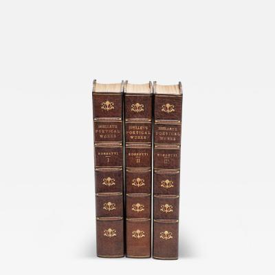 3 Volumes Percy Bysshe Shelley The Poetical Works 