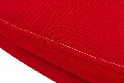 3 Warren Platner for Knoll International Mid Century Steel and Red Upholstery Lo