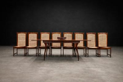 3 in 1 Extendable Dining Table in Caviuna Hardwood Brazil 1960s Lot 151A