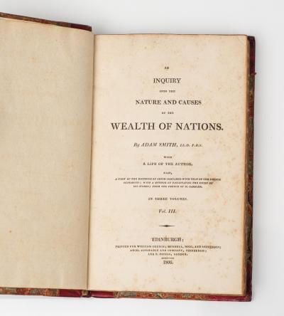 3 vol Adam Smith Wealth of Nations First Edinburgh Edition