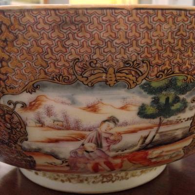 3024 Chinese Export Qing Qianlong Famille Rose Medallion Porcelain Bowl