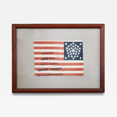 31 STAR PARADE FLAG MADE FOR THE 1860 CAMPAIGN OF JOHN BELL 