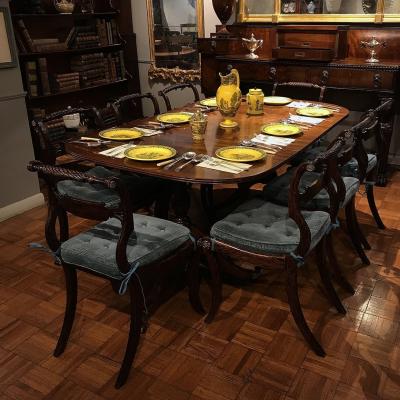 3101 Early 19th Century George III Mahogany Table with One Expanding Leaf