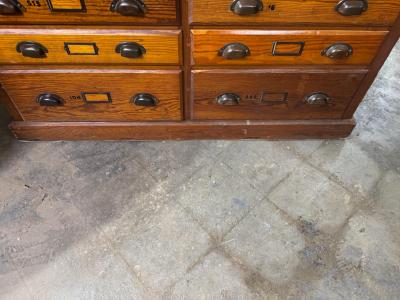34 Drawer Vintage Card Catalog