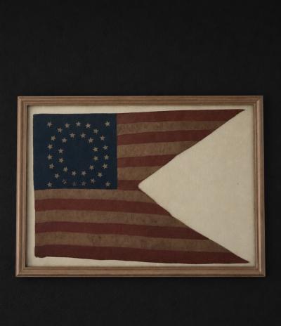 35 STAR CIVIL WAR GUIDON United States 1863 1865 West Virginia Silk