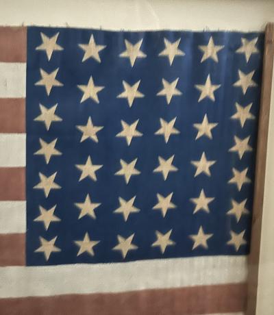 38 STAR ANTIQUE FLAG COLORADO STATEHOOD CIRCA 1876 