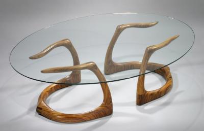 David Ebner Rare and Early Sternum Coffee Table 1980