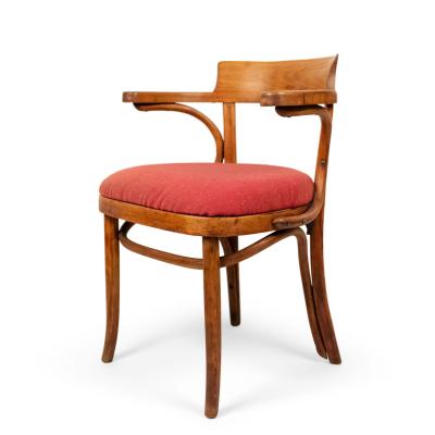 4 Bentwood Pine and Poplar Captains Chairs