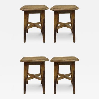 4 Italian 1940s Stools in the Modern Neoclassical Style