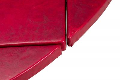 4 Italian Mid Century Red Round dining cafeTable