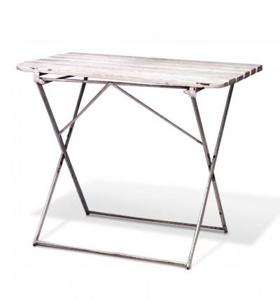 4 Outdoor French Iron Folding Caf Tables