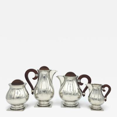 4 Piece Tea Set by J Despres France circa 1940