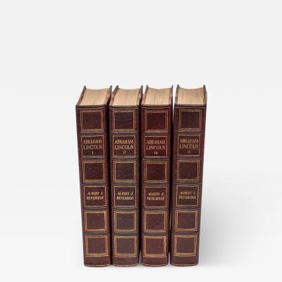 4 Volumes Albert Beveridge Abraham Lincoln 1809 1858 