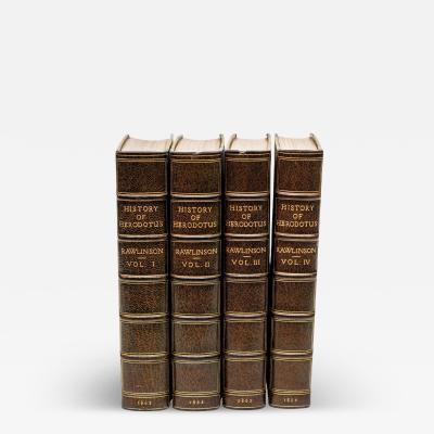 4 Volumes George Rawlinson History of Herodotus